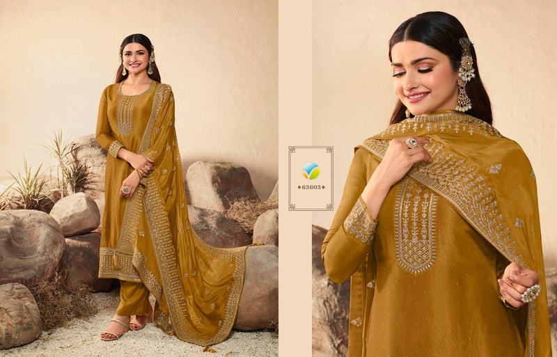 Vinay Fashion Kaseesh Geet Vol 2 Embroidered Dola Silk Heavy Designer Suits