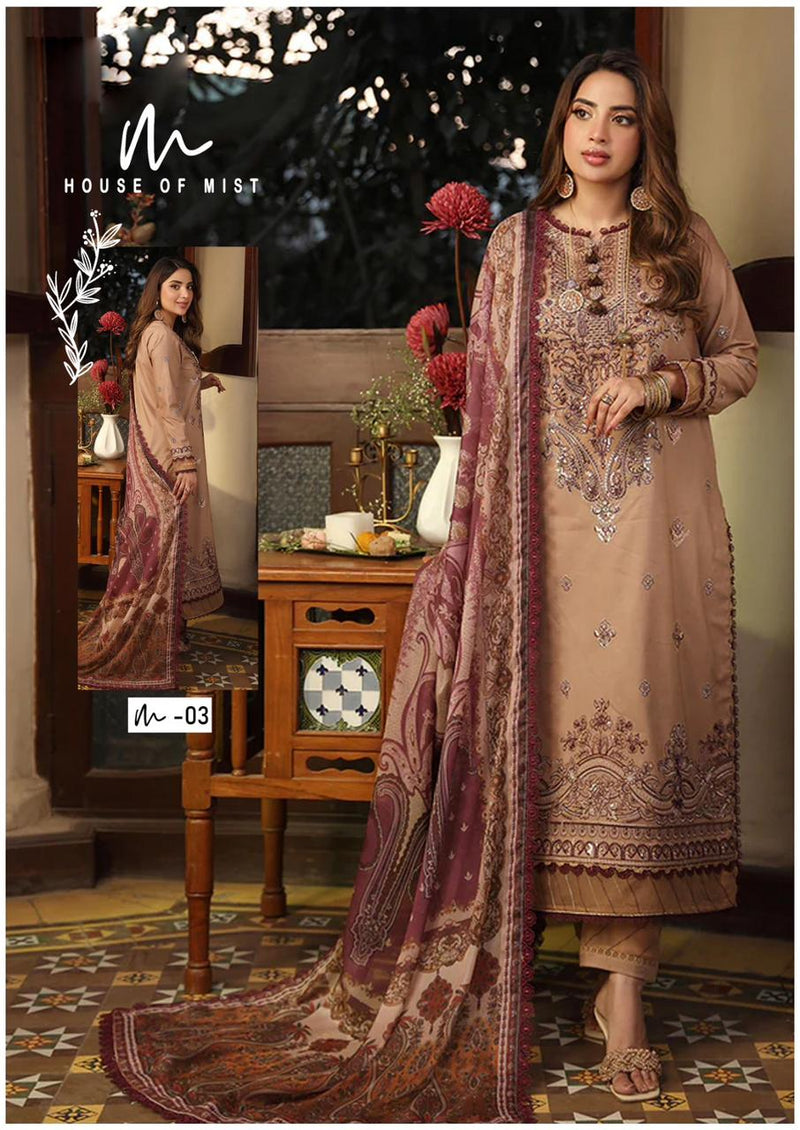 House Of Mist Ghazal Cotton Collection Pakistani Salwar kameez With Dupatta