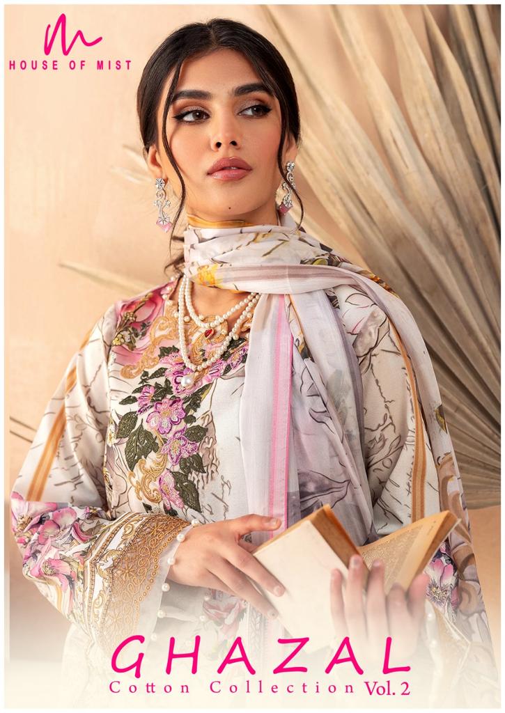 House Of Mist Ghazal Cotton Collection Vol 2 Cotton Pakistani Salwar Kameez