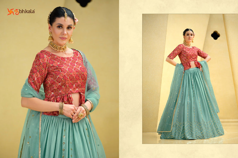 Shubhkala Girly Vol 23 Georgette Embroidery Designer Ready Made Lehenga Choli