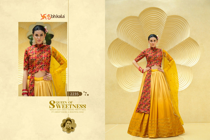 Shubhkala Girly Vol 23 Georgette Embroidery Designer Ready Made Lehenga Choli