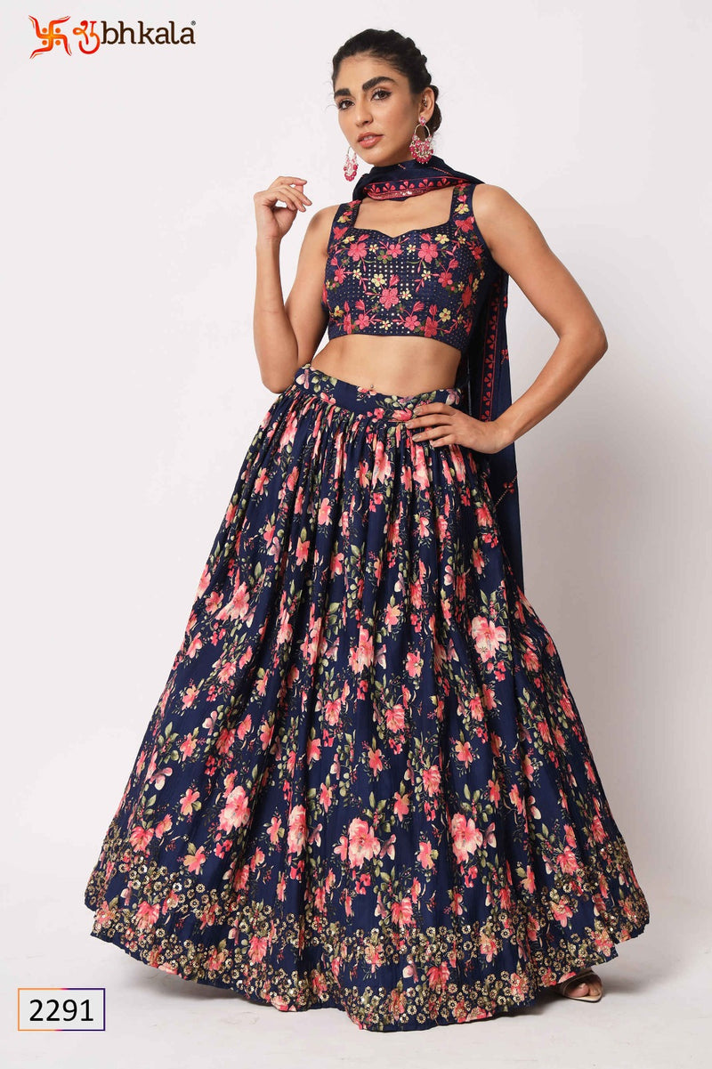 Shubhkala Girly Vol 26 Silk Embroidery Designer Semi Stitched Lehenga Choli