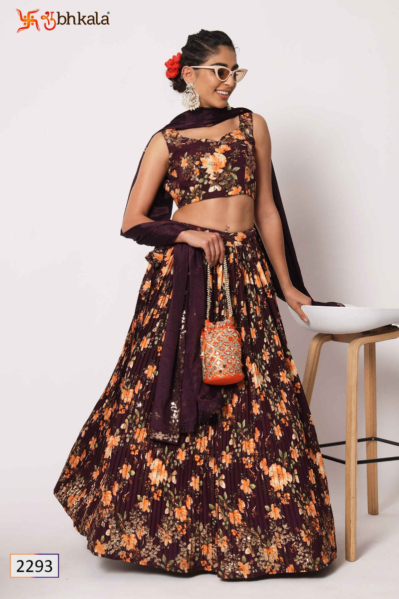 Shubhkala Girly Vol 26 Silk Embroidery Designer Semi Stitched Lehenga Choli