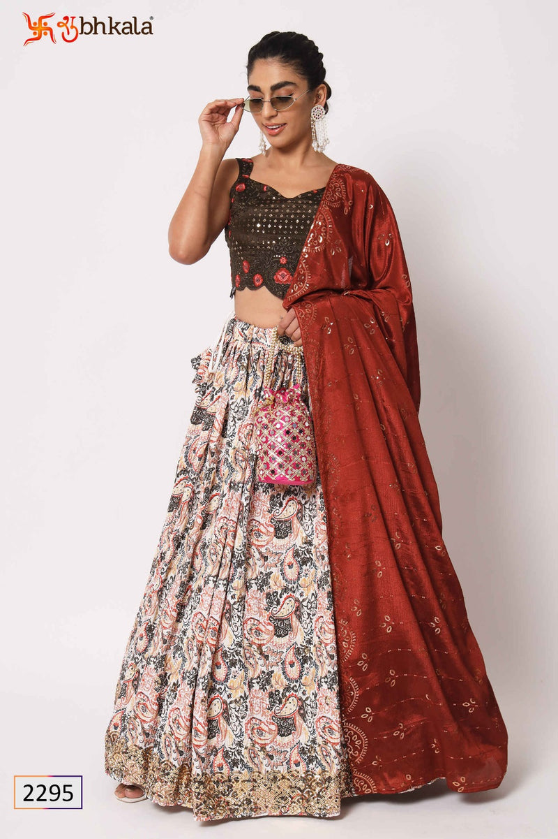 Shubhkala Girly Vol 26 Silk Embroidery Designer Semi Stitched Lehenga Choli