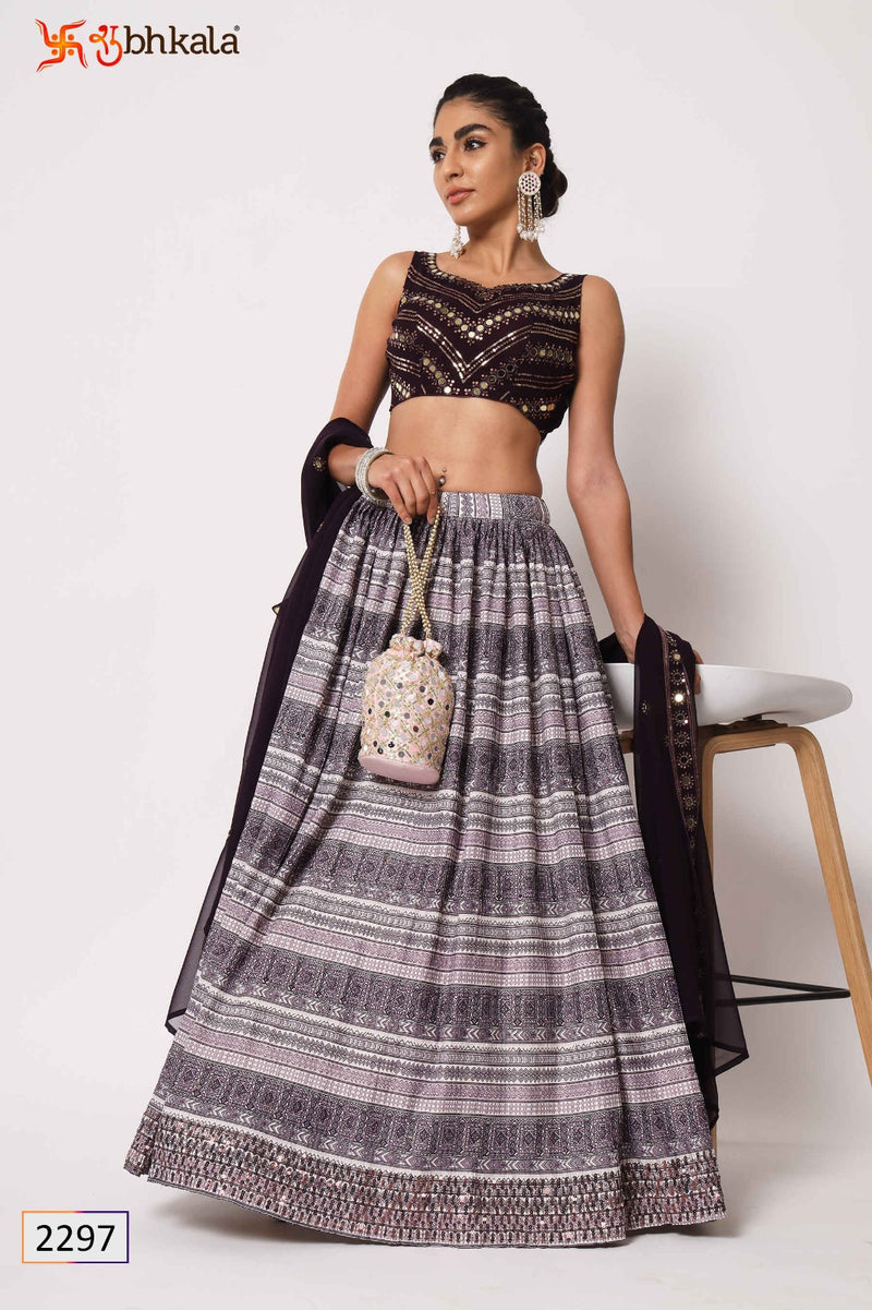 Shubhkala Girly Vol 26 Silk Embroidery Designer Semi Stitched Lehenga Choli