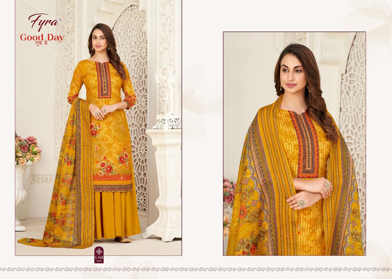 Fyra Designing Hub Good Day Vol 5 Cotton Digital Printed Swarovski Diamond Work Fancy Designer Salwar Suits