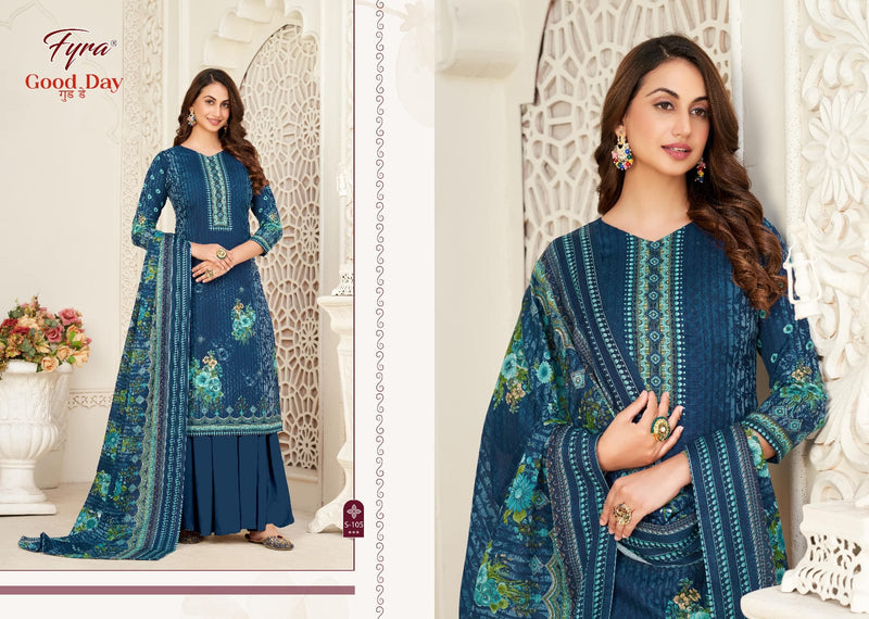 Fyra Designing Hub Good Day Vol 5 Cotton Digital Printed Swarovski Diamond Work Fancy Designer Salwar Suits