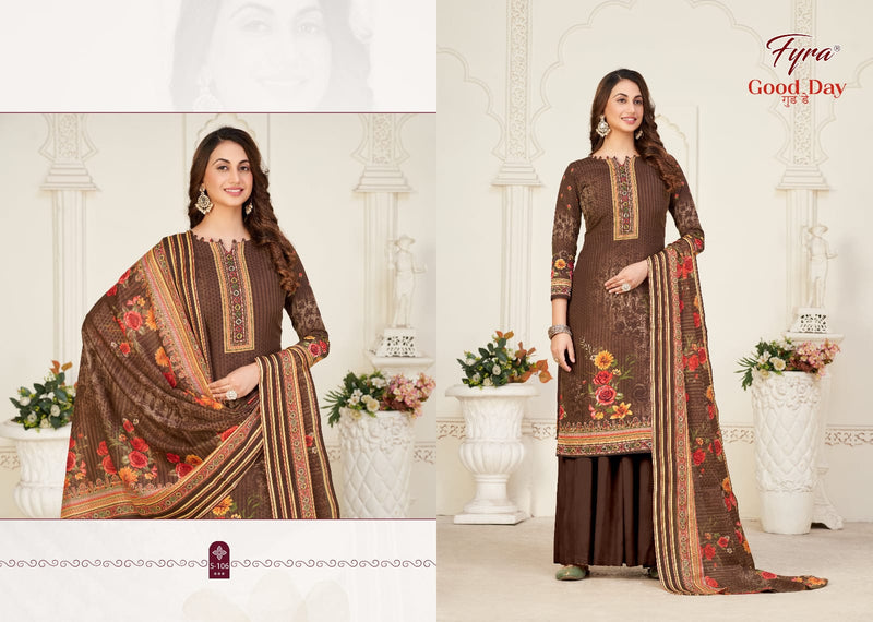 Fyra Designing Hub Good Day Vol 5 Cotton Digital Printed Swarovski Diamond Work Fancy Designer Salwar Suits