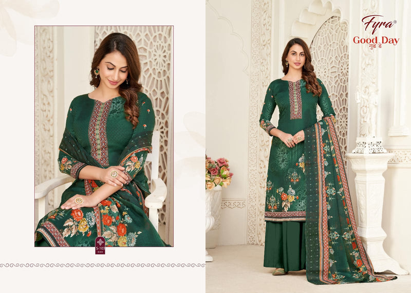 Fyra Designing Hub Good Day Vol 5 Cotton Digital Printed Swarovski Diamond Work Fancy Designer Salwar Suits
