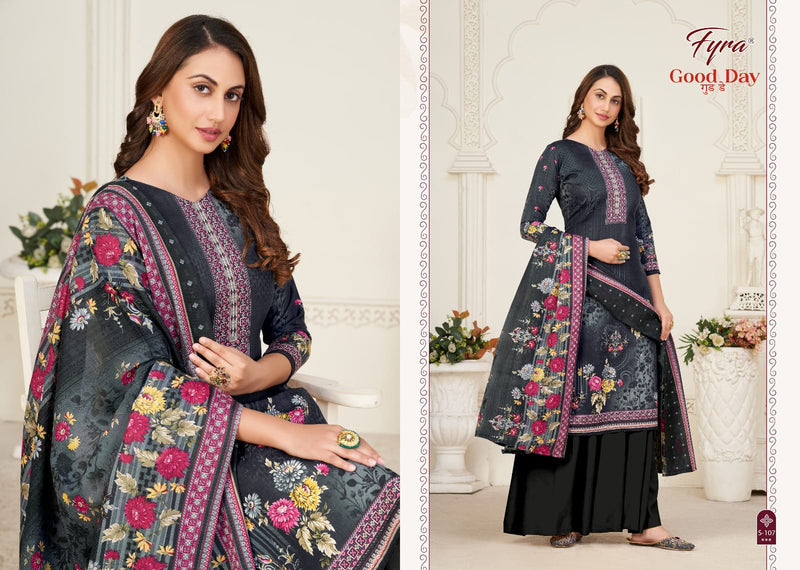 Fyra Designing Hub Good Day Vol 5 Cotton Digital Printed Swarovski Diamond Work Fancy Designer Salwar Suits