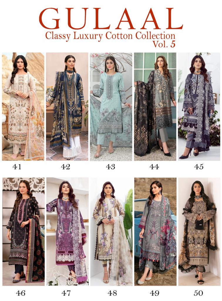 Sana Maryam Gulaal Classy Luxury Cotton Collection Vol 5 Cotton Salwar Kameez