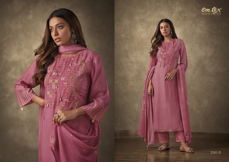 Omtex Gulbaugh Pure Muslin Digital Print With Heavy Work Suits