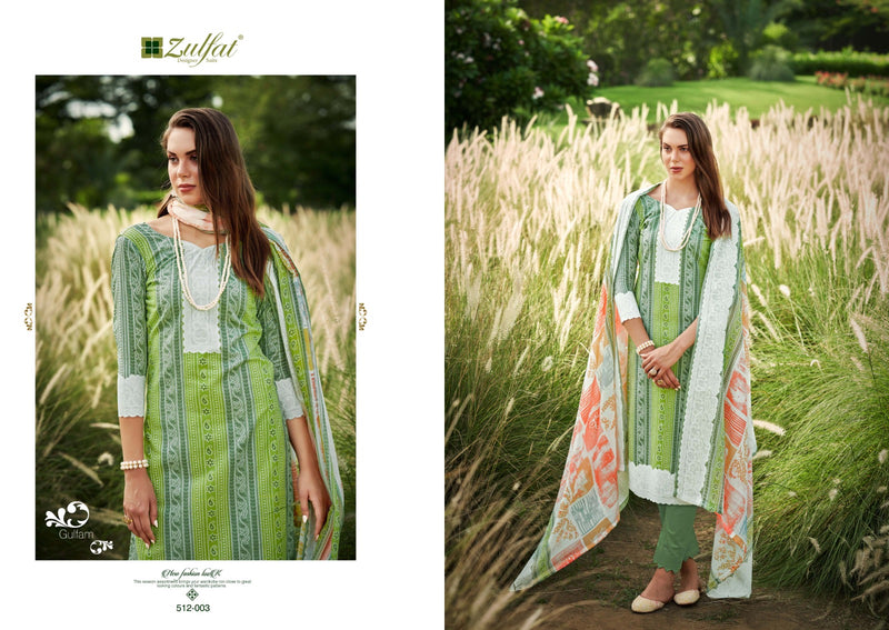 Zulfat Designer Suits Gulfam Cotton Fancy Designer Print Salwar Suits