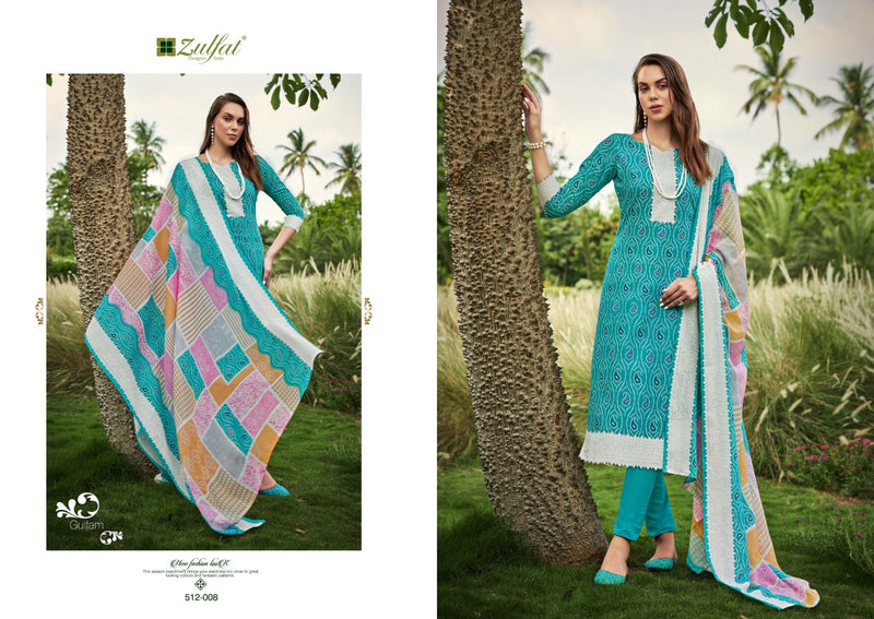 Zulfat Designer Suits Gulfam Cotton Fancy Designer Print Salwar Suits