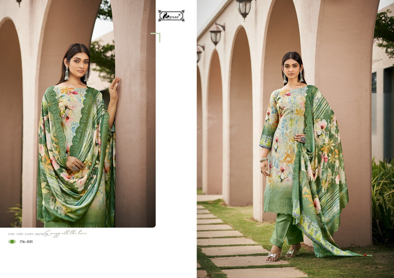 Kesar Gulkari Pure Lawn Cotton Digital Print With Fancy Embroidery Salwar Suits