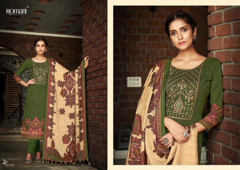 Romani Gulmarg Pashmina Exclusive Embroidery Work Suit Collections