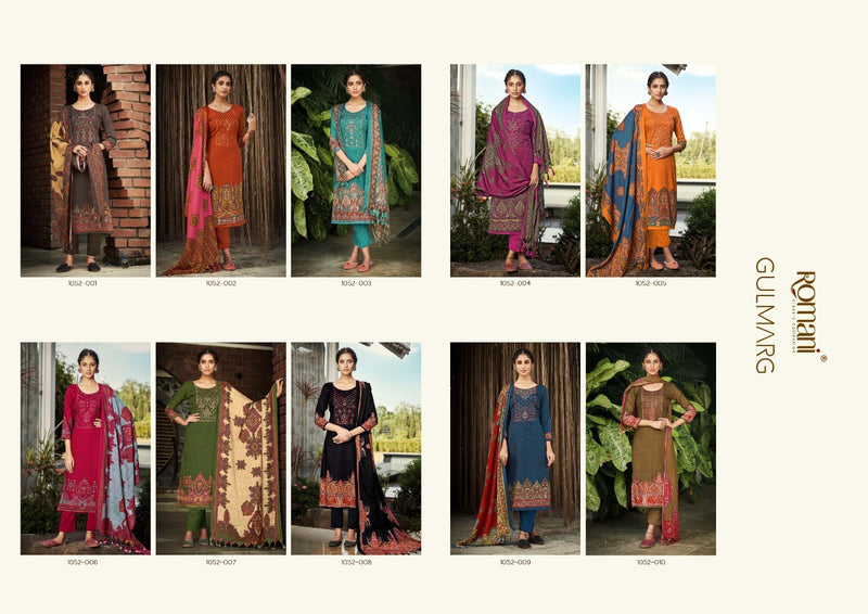 Romani Gulmarg Pashmina Exclusive Embroidery Work Suit Collections