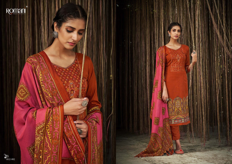 Romani Gulmarg Pashmina Exclusive Embroidery Work Suit Collections