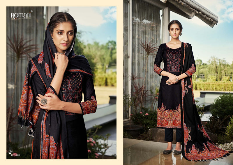 Romani Gulmarg Pashmina Exclusive Embroidery Work Suit Collections