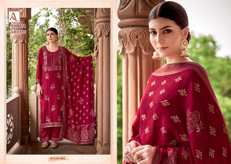 Alok Suits Gulmohar Pashmina Jacquard Heavy Look Designer Winter Wear Suit