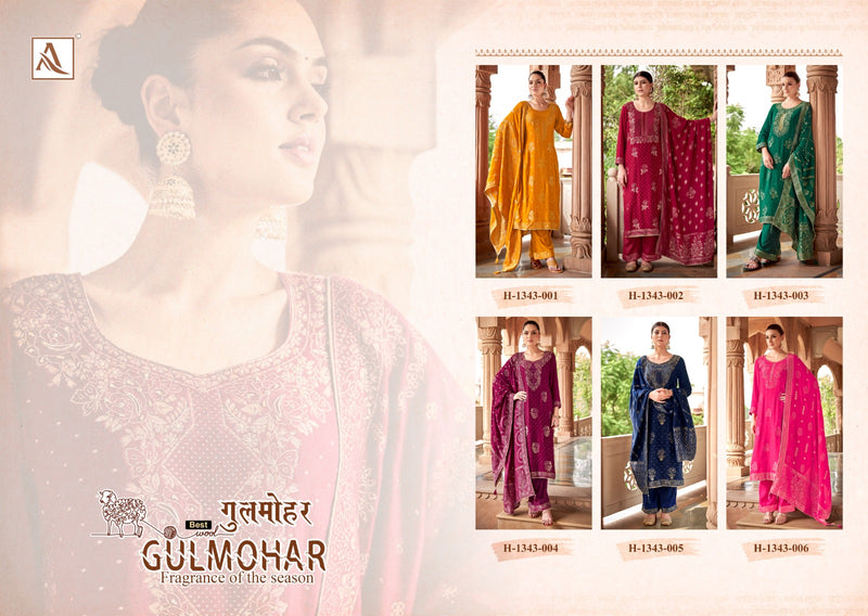 Alok Suits Gulmohar Pashmina Jacquard Heavy Look Designer Winter Wear Suit