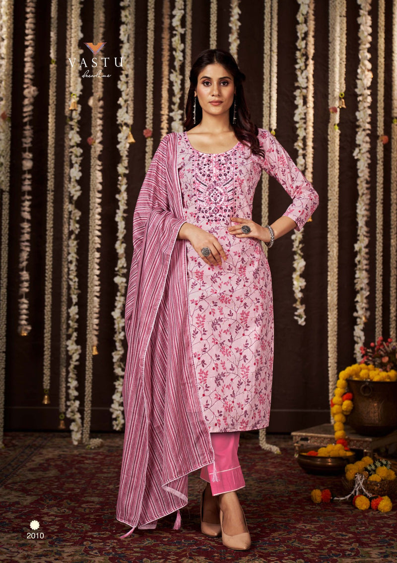 Vastu Tex Gulmohar Vol 1 Lawn Cotton Fancy Printed Salwar Suits
