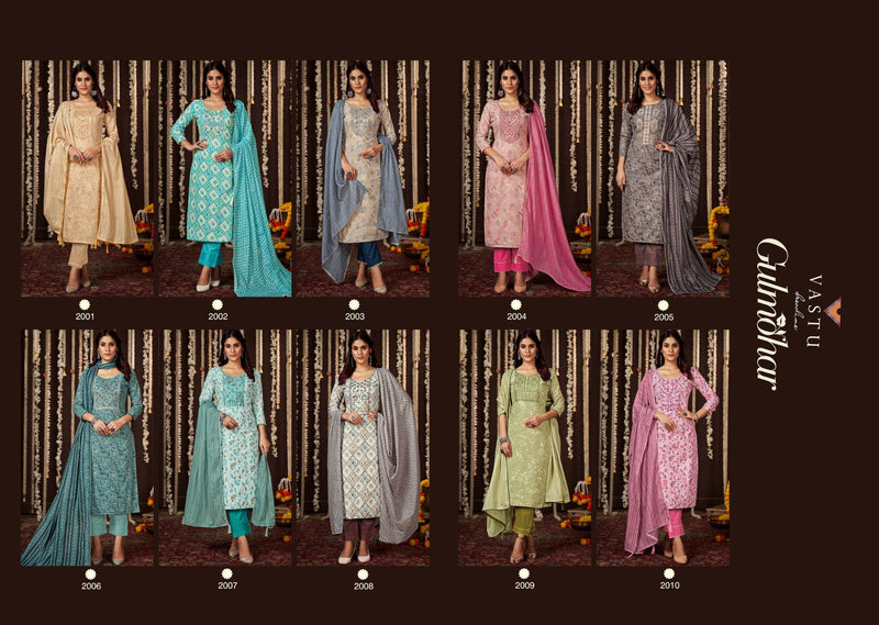 Vastu Tex Gulmohar Vol 1 Lawn Cotton Fancy Printed Salwar Suits