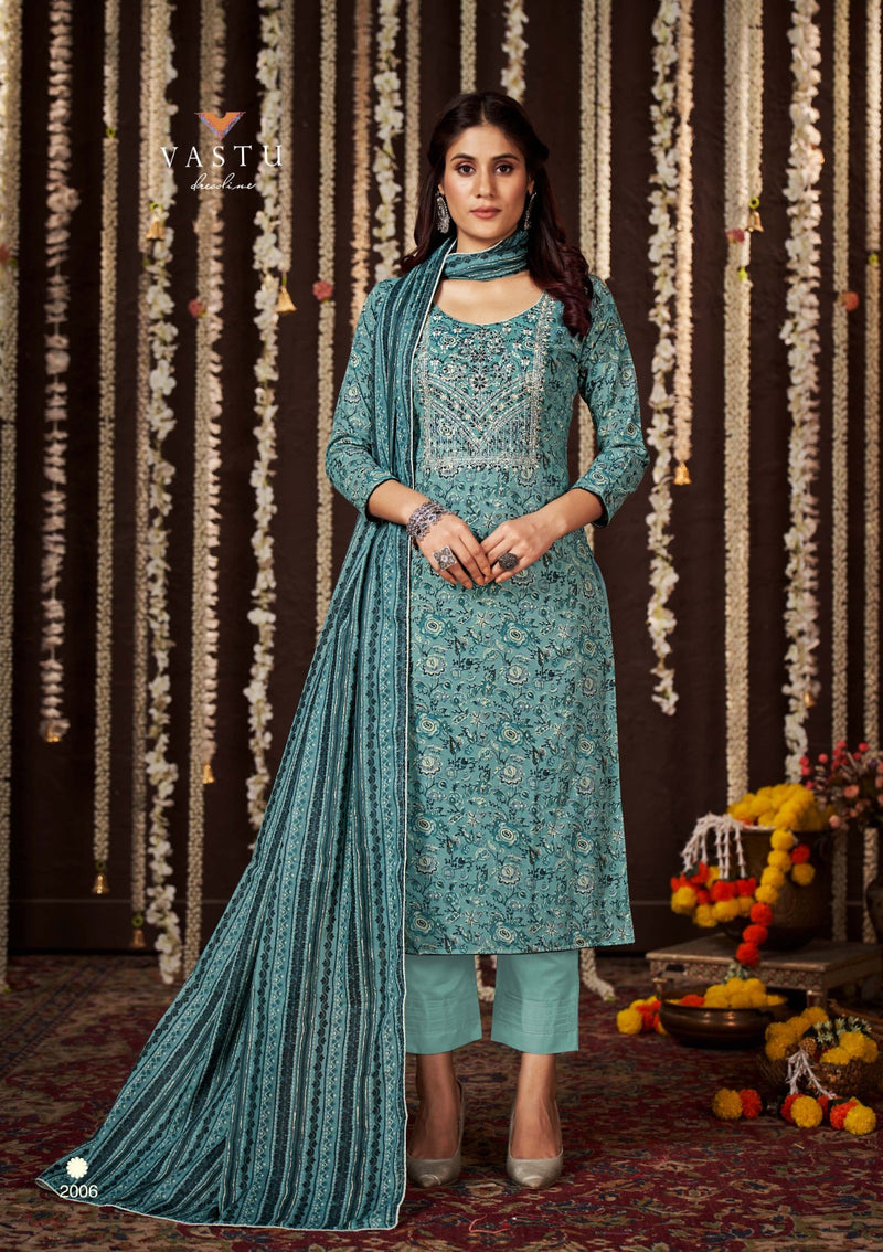 Vastu Tex Gulmohar Vol 1 Lawn Cotton Fancy Printed Salwar Suits