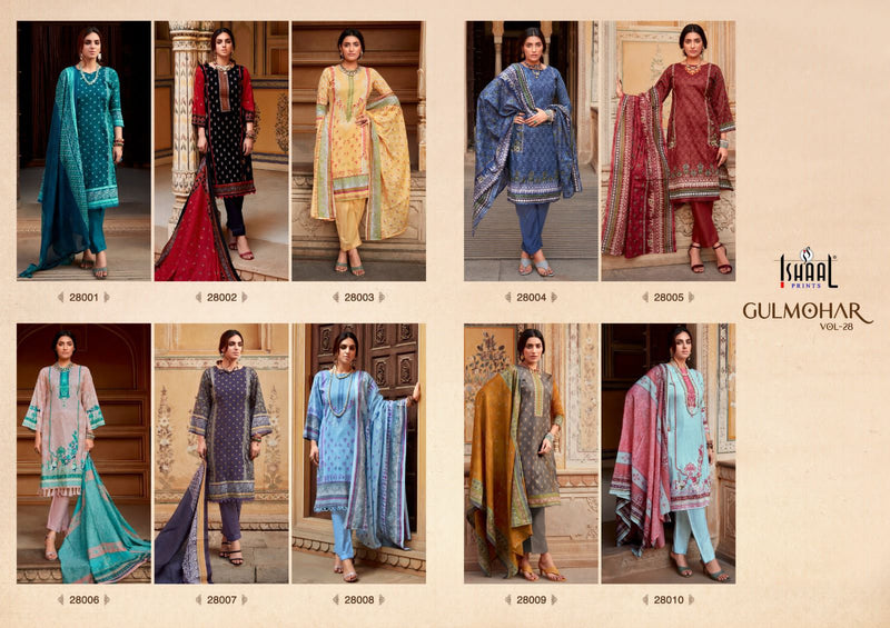Ishaal Prints Gulmohar Vol 28 Lawn Cotton Printed Salwar Suit Collections
