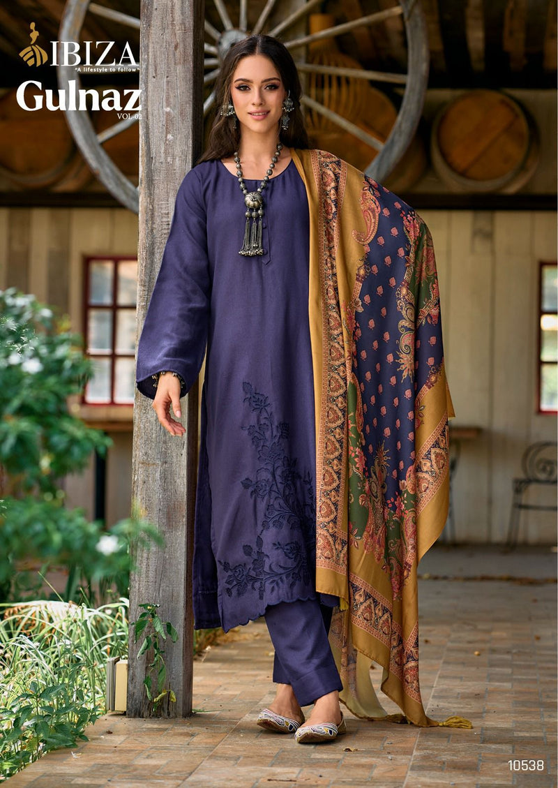 Ibiza Gulnaz Vol 2 Pashmina Designer Aplic Work Fancy Salwar Kameez