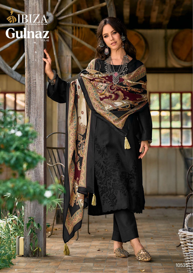 Ibiza Gulnaz Vol 2 Pashmina Designer Aplic Work Fancy Salwar Kameez