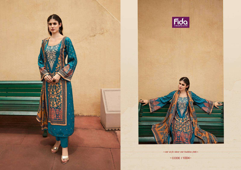 Fida Gulzaar Pashmina Digital Printed Casual Wear Suit Collection