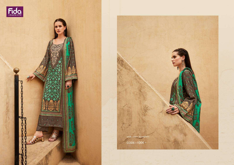 Fida Gulzaar Pashmina Digital Printed Casual Wear Suit Collection