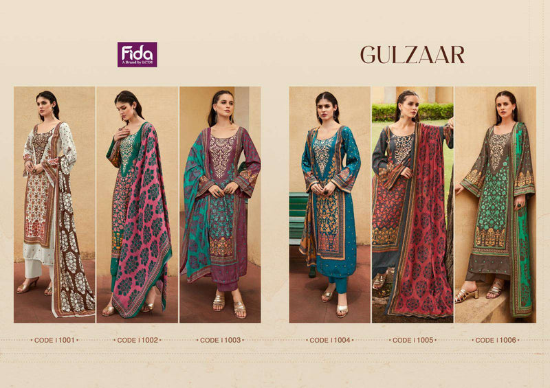Fida Gulzaar Pashmina Digital Printed Casual Wear Suit Collection
