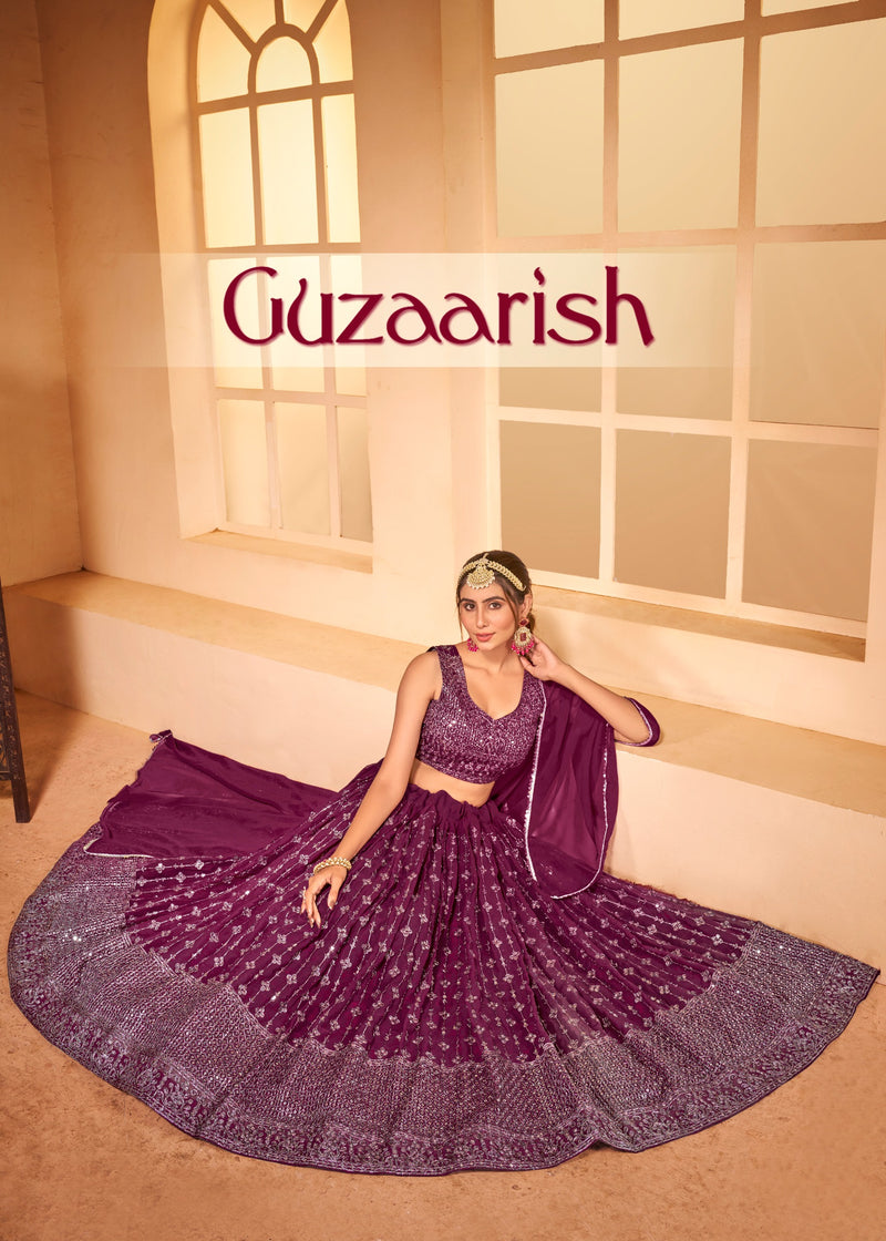 Mf Guzaarish Georgette With Heavy Embroidery Work Lehnga Choli Collection
