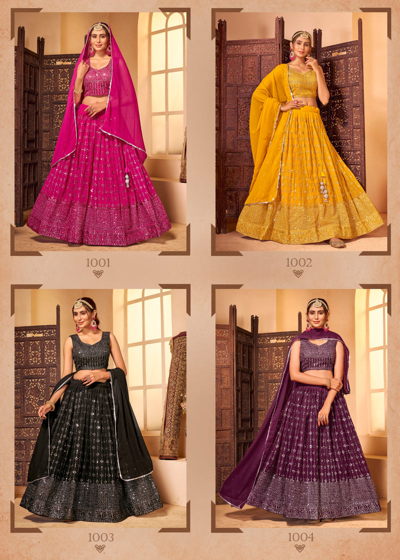 Mf Guzaarish Georgette With Heavy Embroidery Work Lehnga Choli Collection