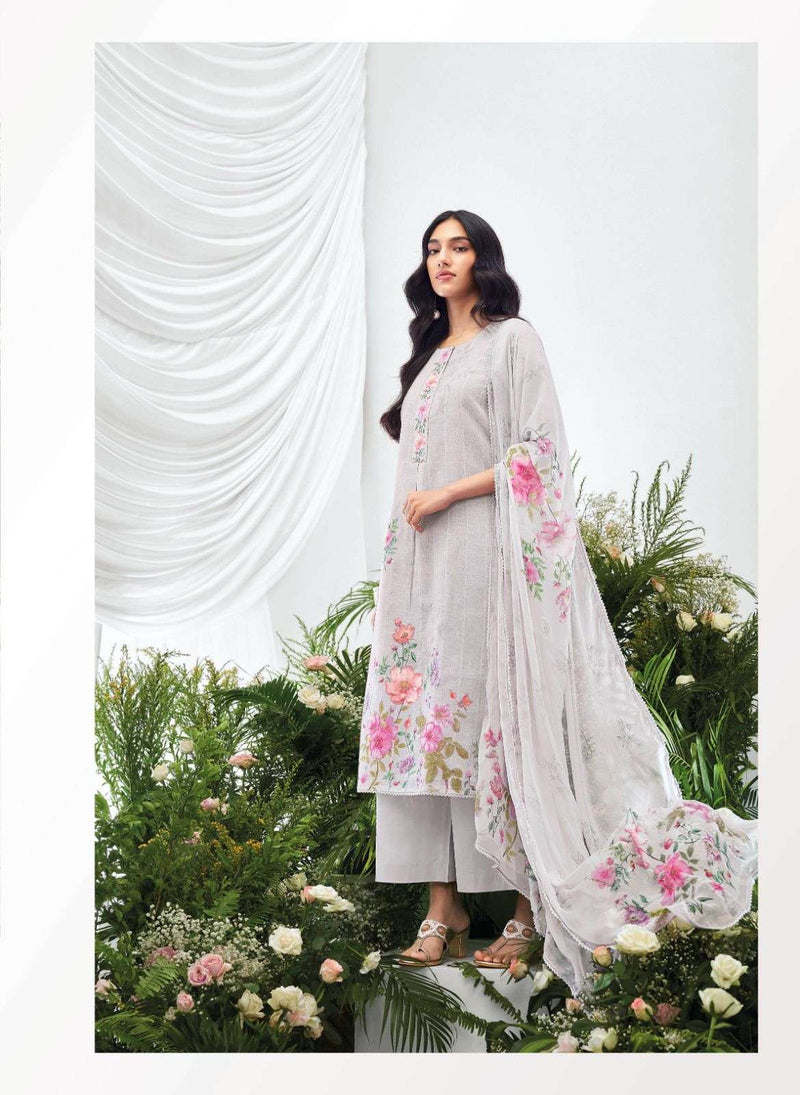 Ganga Ahren Premium Cotton Linen Jacquard Designer Salwar Kameez