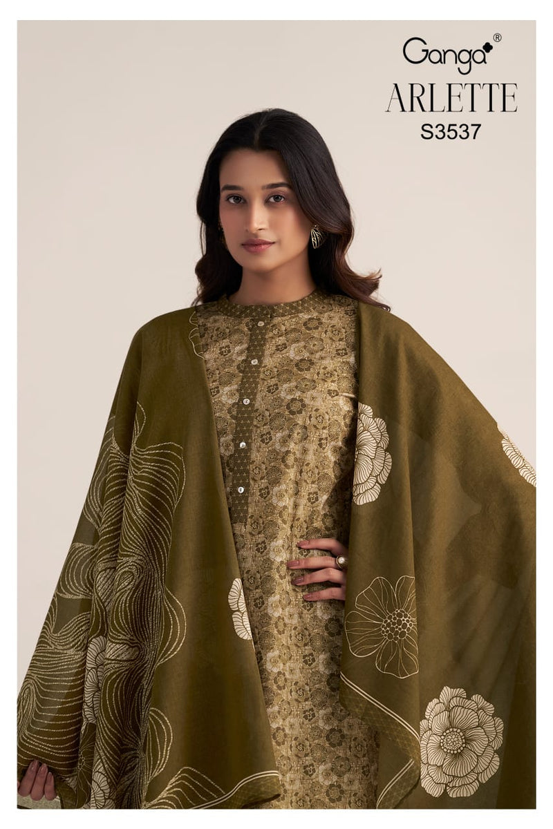 Ganga Arlette 3537 Premium Cotton Desinger Salwar Kameez