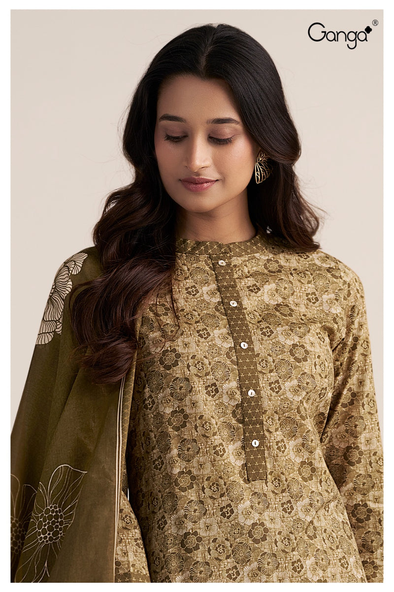 Ganga Arlette 3537 Premium Cotton Desinger Salwar Kameez