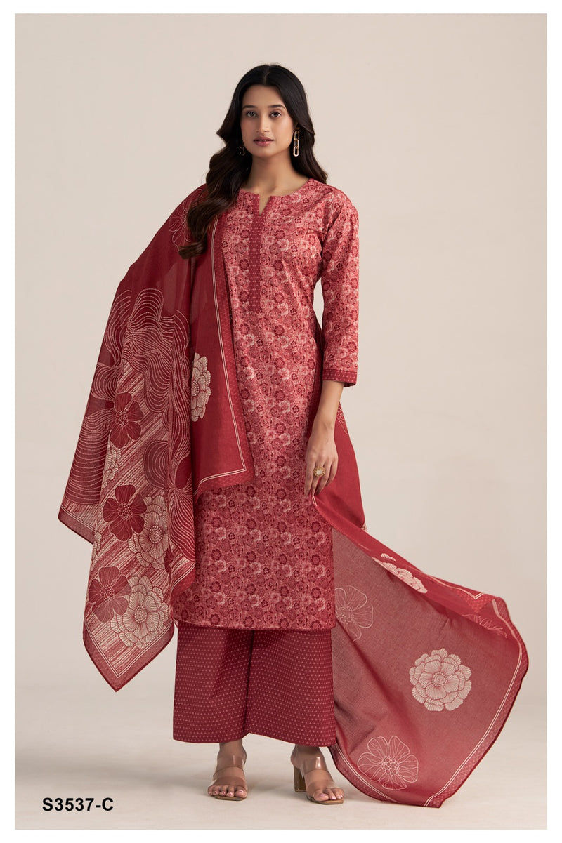 Ganga Arlette 3537 Premium Cotton Desinger Salwar Kameez