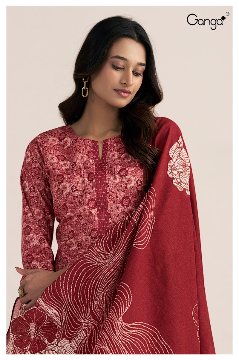 Ganga Arlette 3537 Premium Cotton Desinger Salwar Kameez