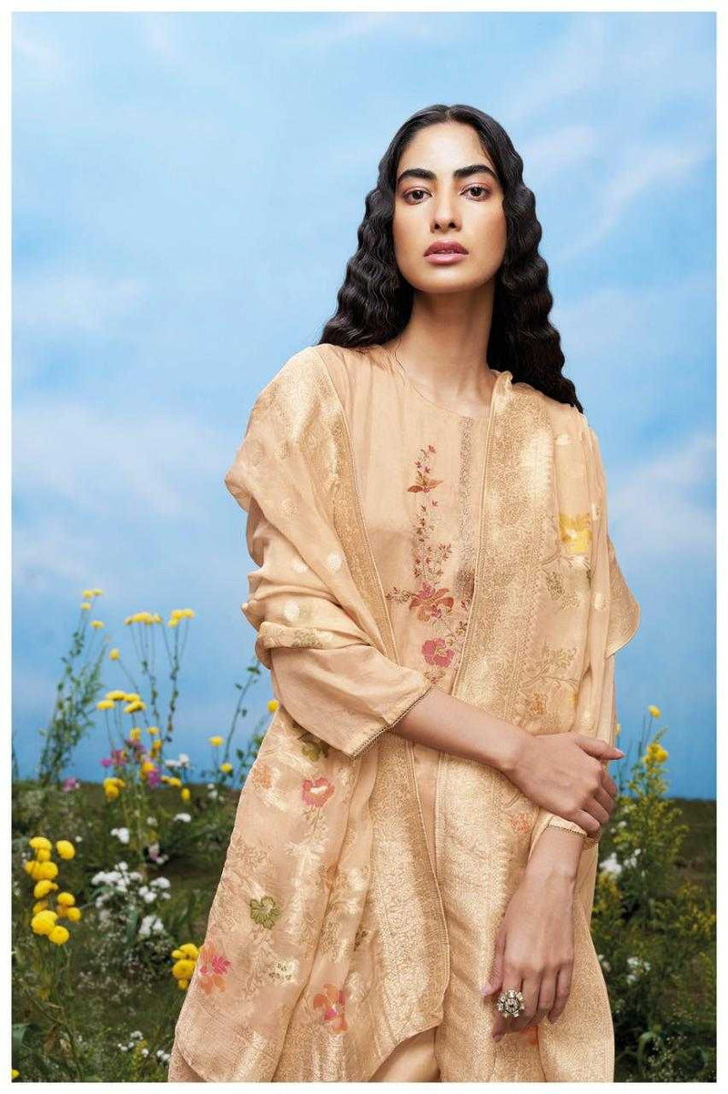 Ganga Suit Aspyn 2242 Premium Organza Solid Embroidered Handwork Salwar Suit