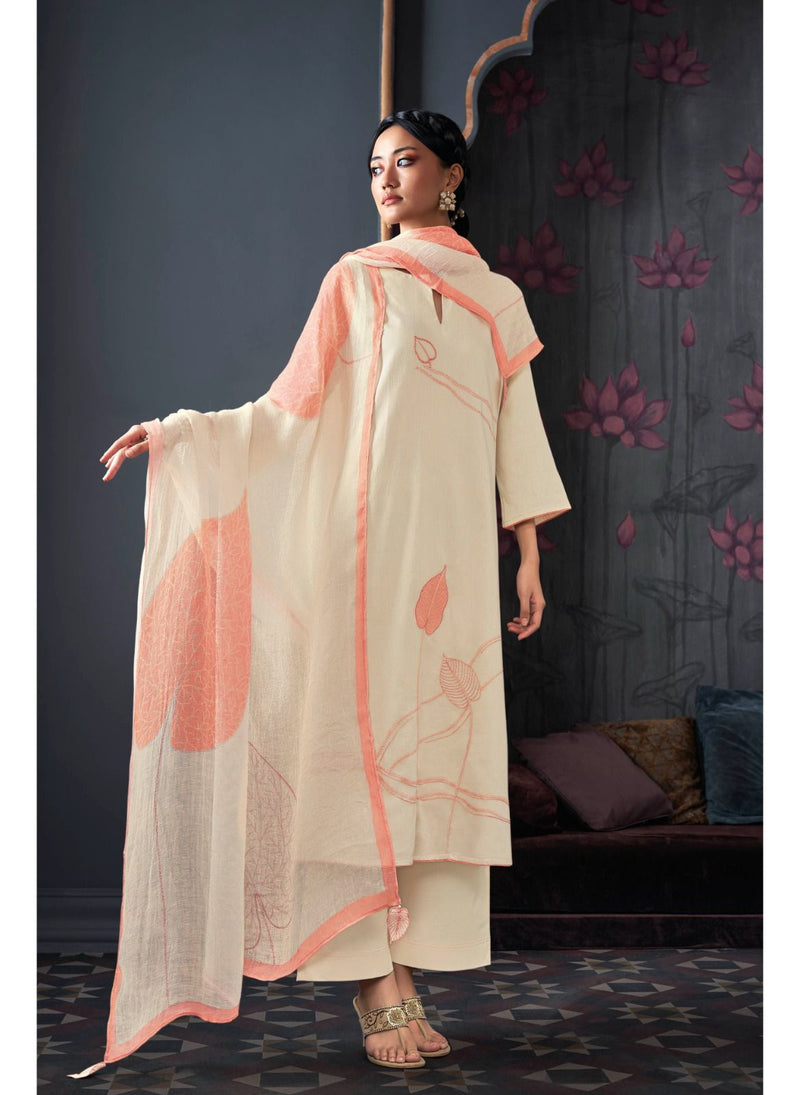 Ganga Suit Nadine Cotton Solid Embroidered Handwork Salwar Suit