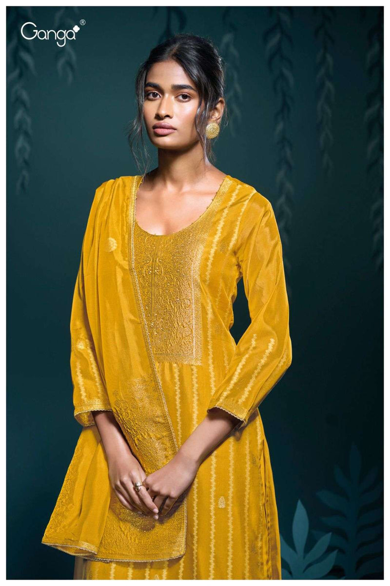 Ganga Yuthvi 3106 Silk Jacquard Premium Woven Silk Designer Salwar Suit