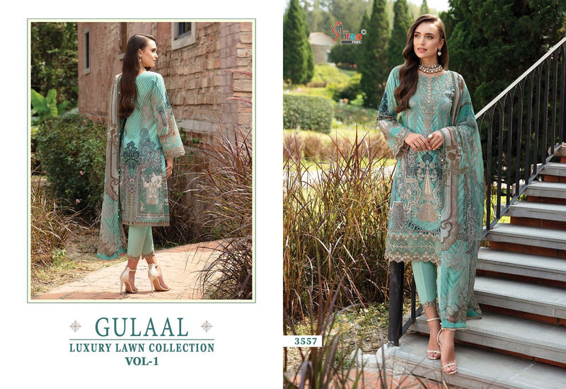 Shree Fabs Gulaal Luxury Lawn Collection Vol 1 Pure Cotton Embroidered Salwar Kameez