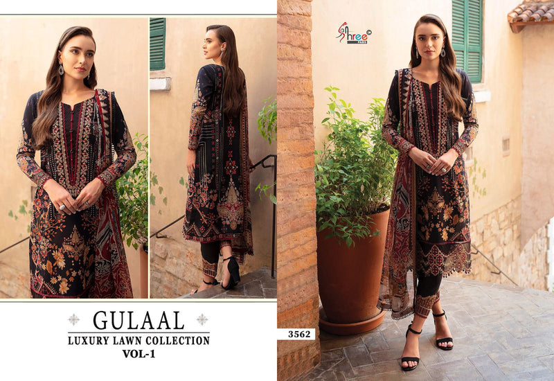 Shree Fabs Gulaal Luxury Lawn Collection Vol 1 Pure Cotton Embroidered Salwar Kameez