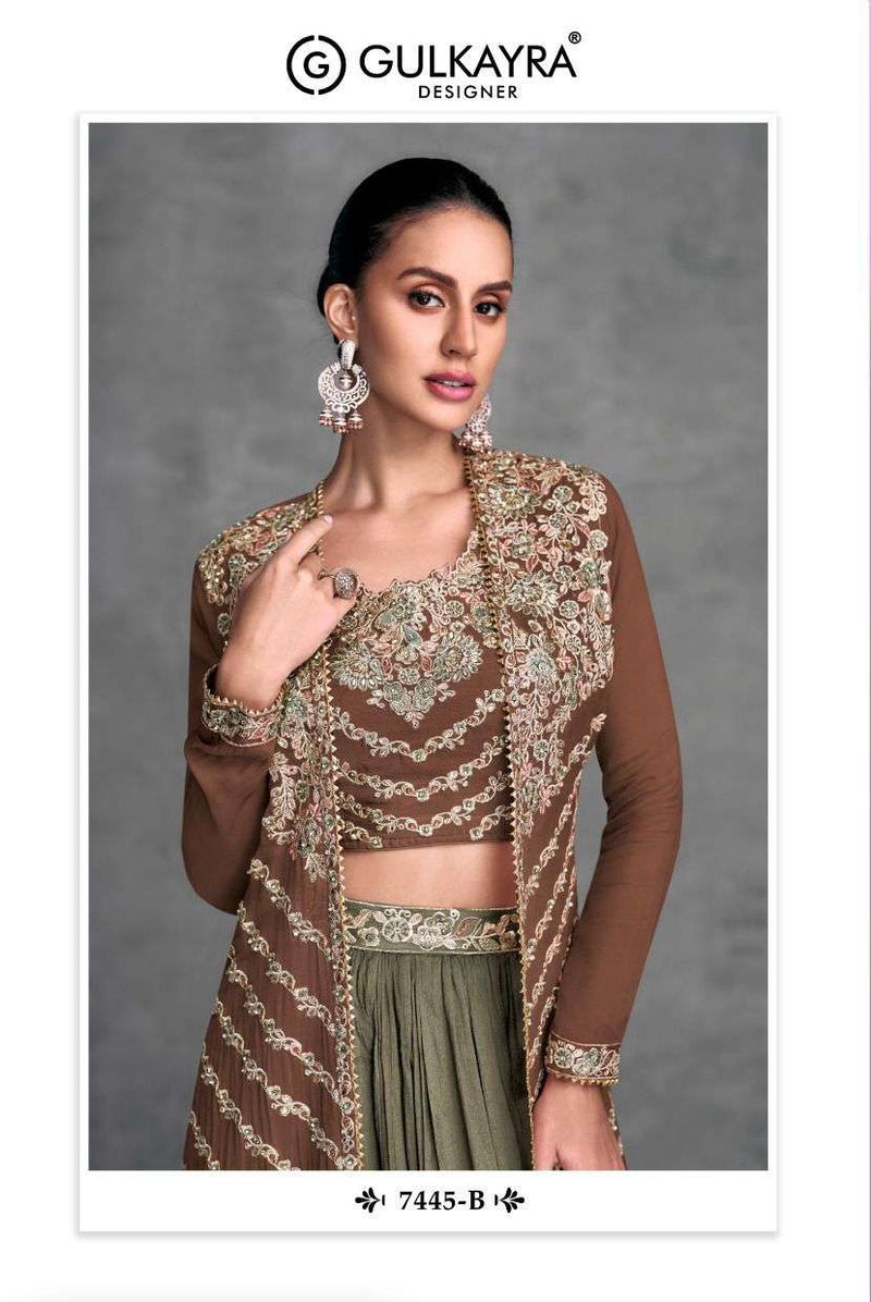 Gulkayra Designer Khushi Chinon Heavy Designer Partywear Stylish Kurti
