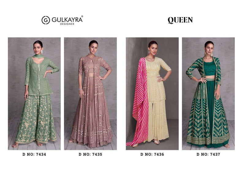 Gulkayra Designer Queen Heavy Designer Georgette Fancy Wear Kurti