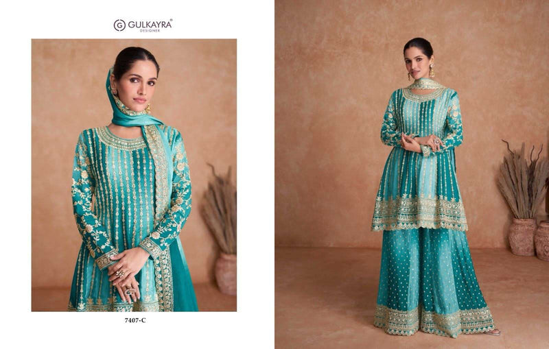 Gulkayra Designer Vaani Vol 2 Real Chinon Embroidery Work Pakistani Suit