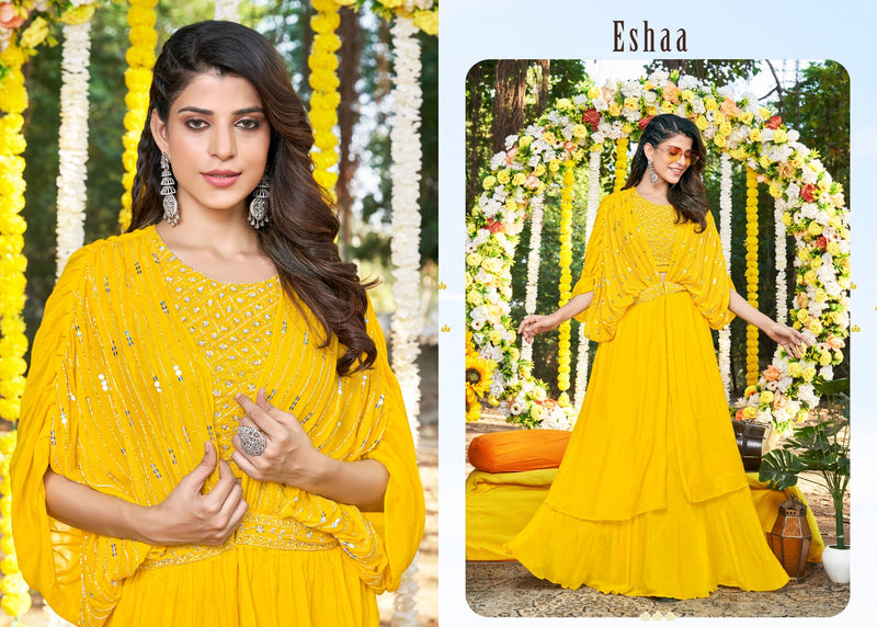 Shruti Suits Haldi Viscose Heavy Exclusive Designer Readymade Suit Collection